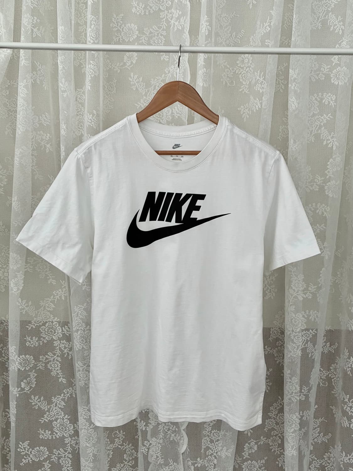 XXL) 나이키 빅로고 반팔 티셔츠 화이트 상품이미지1