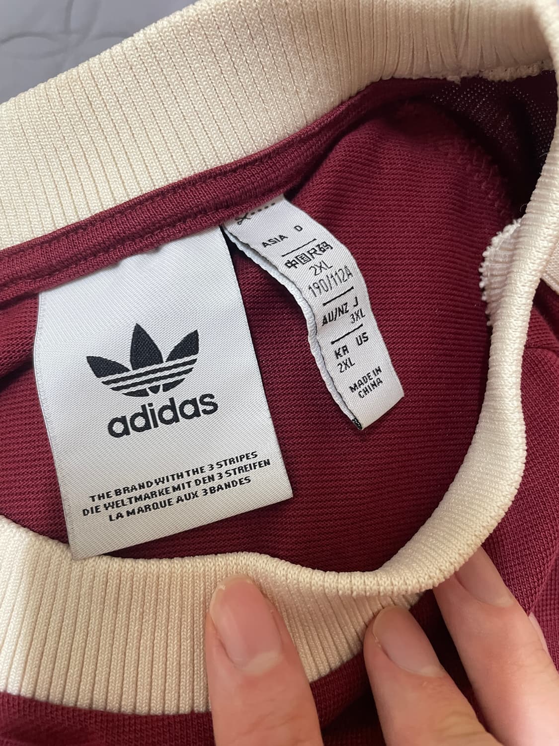 아디다스 멕시코 아디컬러 3S 티셔츠 노블 마룬 - KR 2XL 상품이미지6