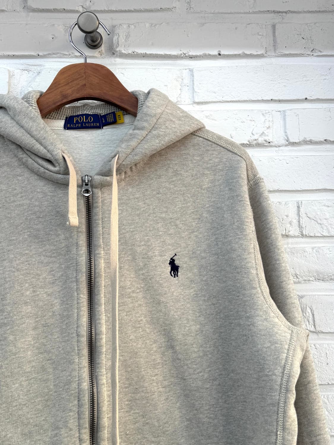 폴로 오트밀 후드집업 상품이미지4