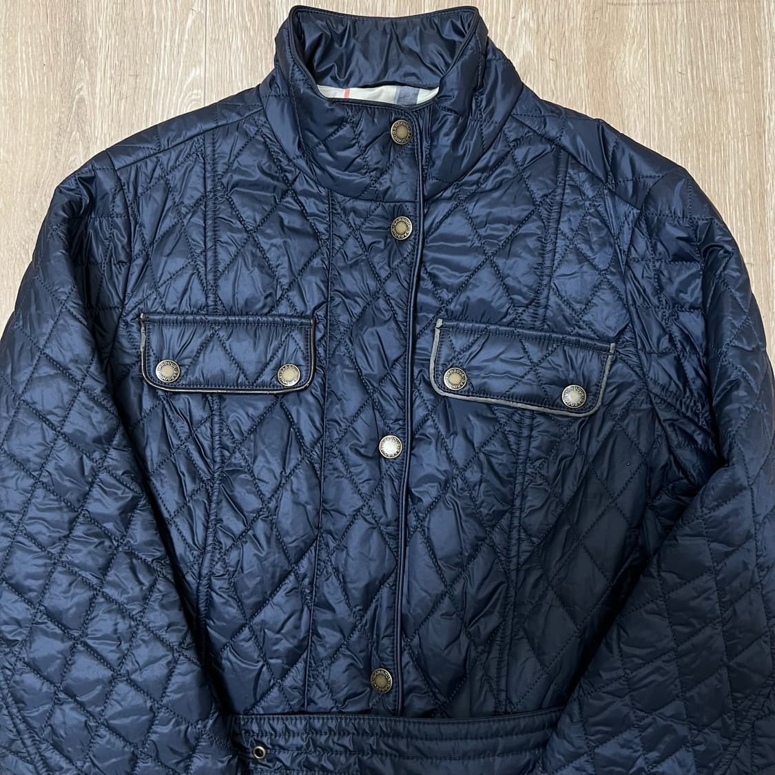 바버 여성 인터내셔널 버튼 퀼팅자켓 uk8 상품이미지2
