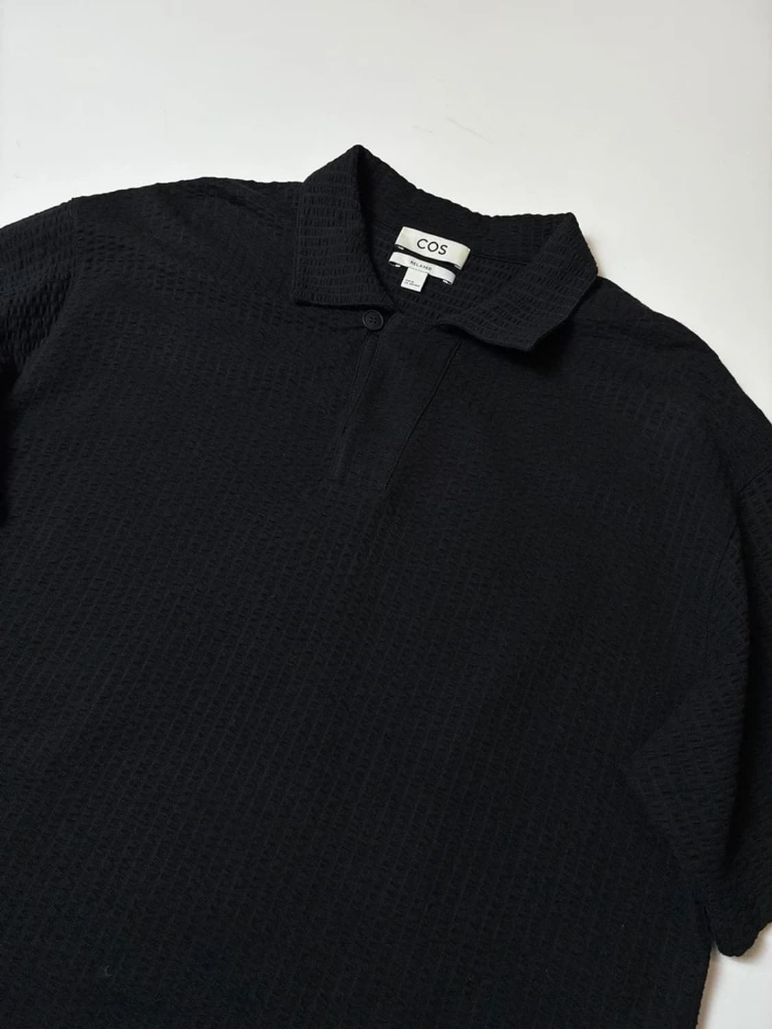 코스 COS 시어서커 카라 반팔 티셔츠 PN8581 상품이미지2