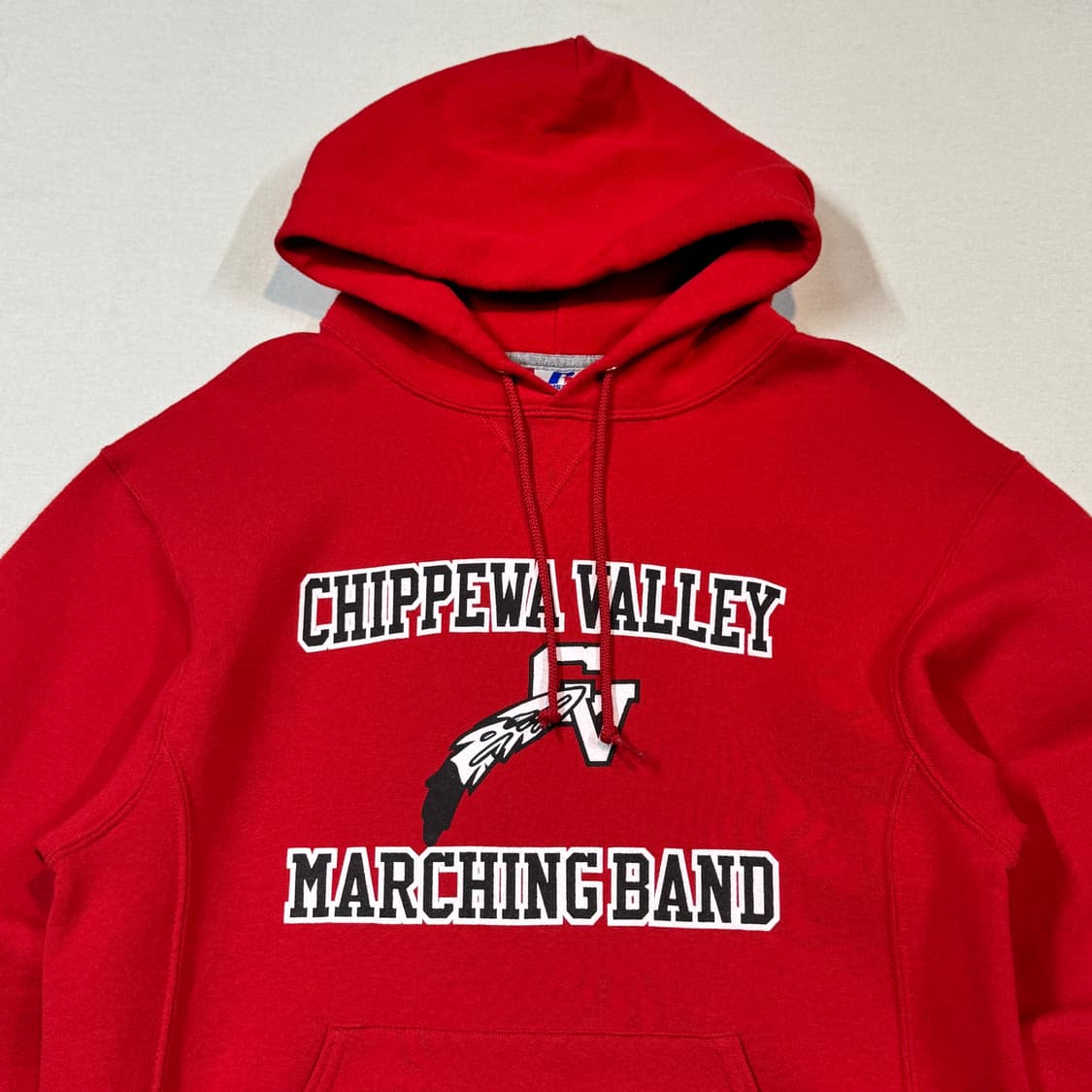 M) 러셀 빈티지 후드티 레드 50/50 상품이미지3