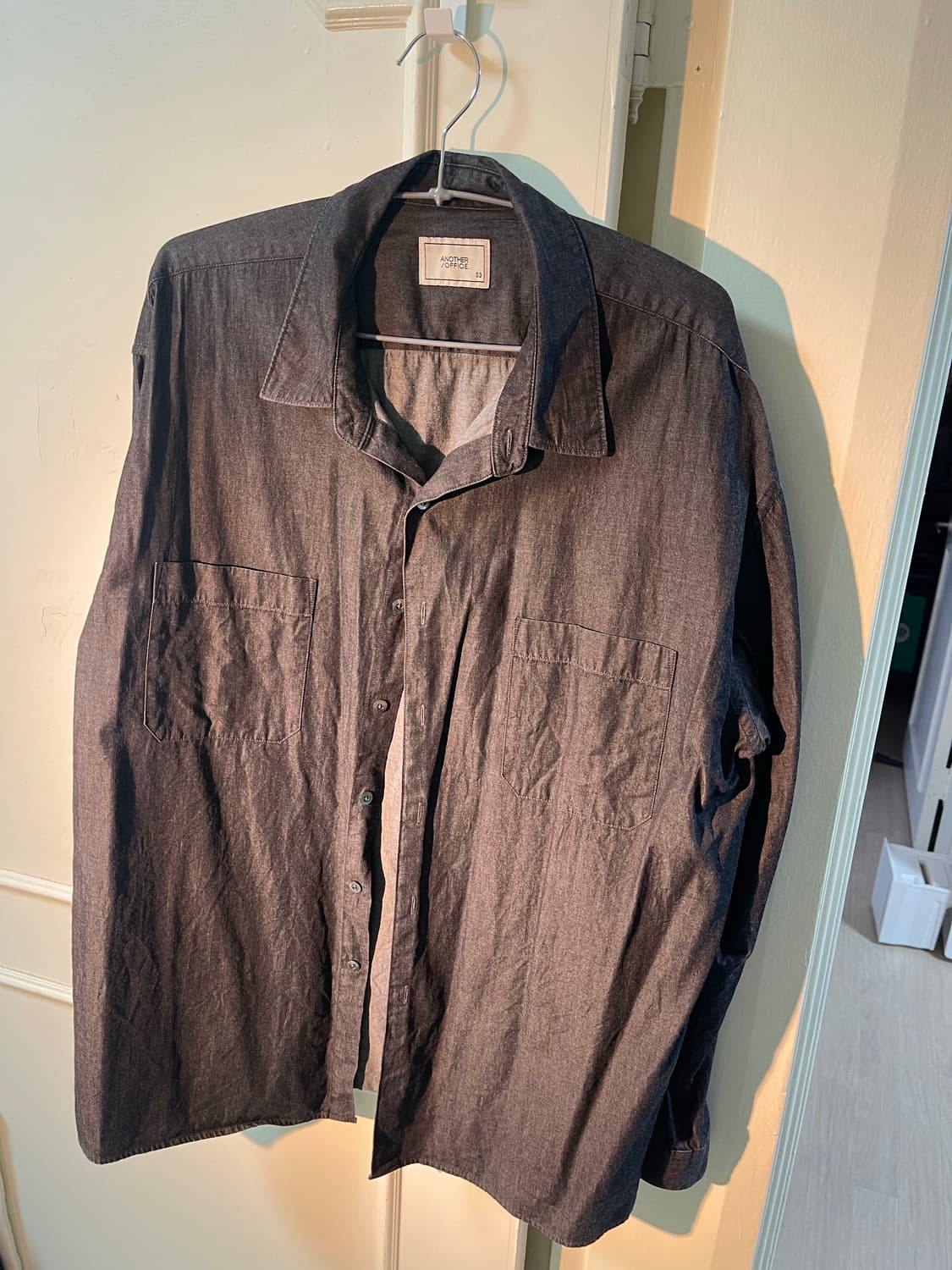 Another Office Comfy Shirt Black Denim 3 상품이미지1