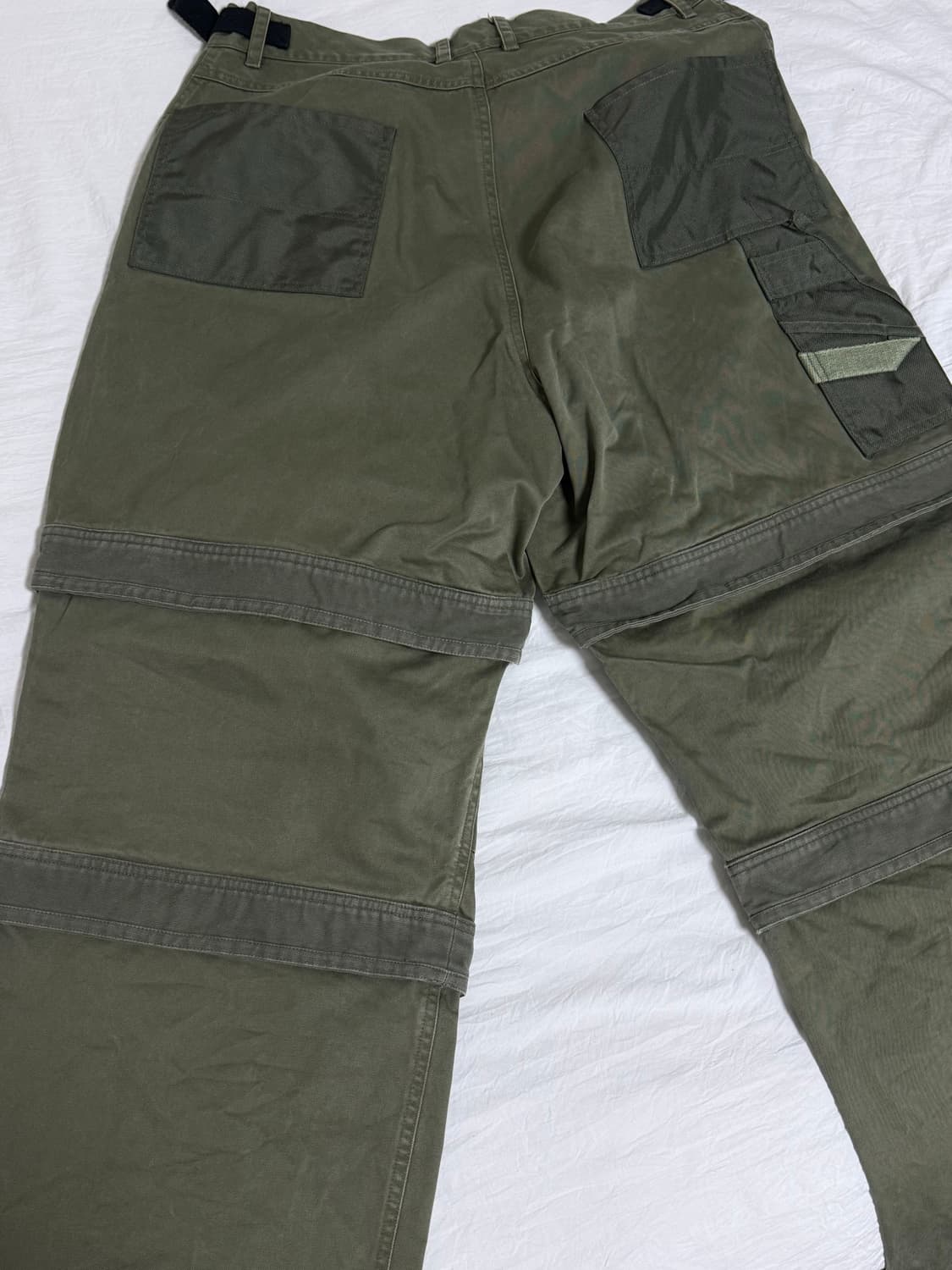 파아카이브 파프롬왓 레이어드 팬츠 올리브 3사이즈 상품이미지2