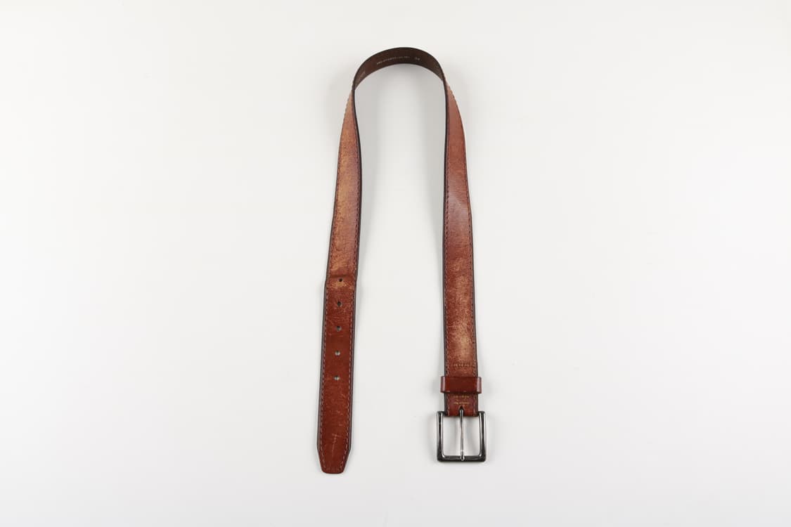 [32~38인치] 빈티지 소가죽 통가죽 벨트 상품이미지2