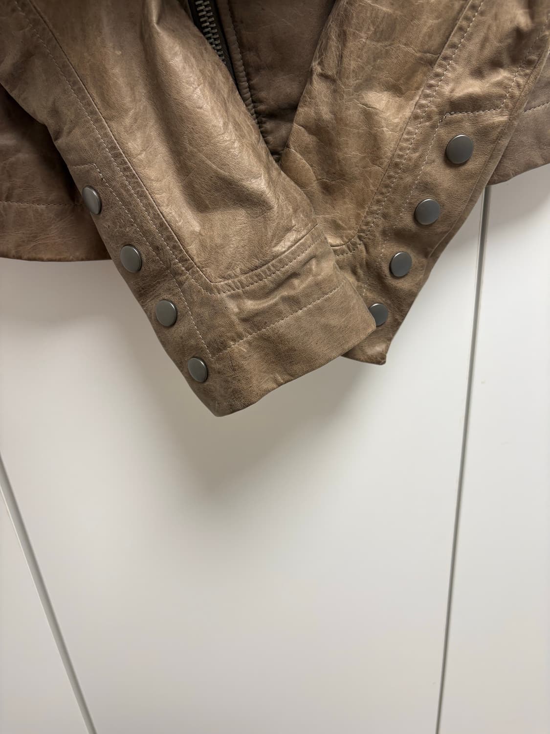 릭오웬스 몰리노 레더 자켓 더스트 L 상품이미지3