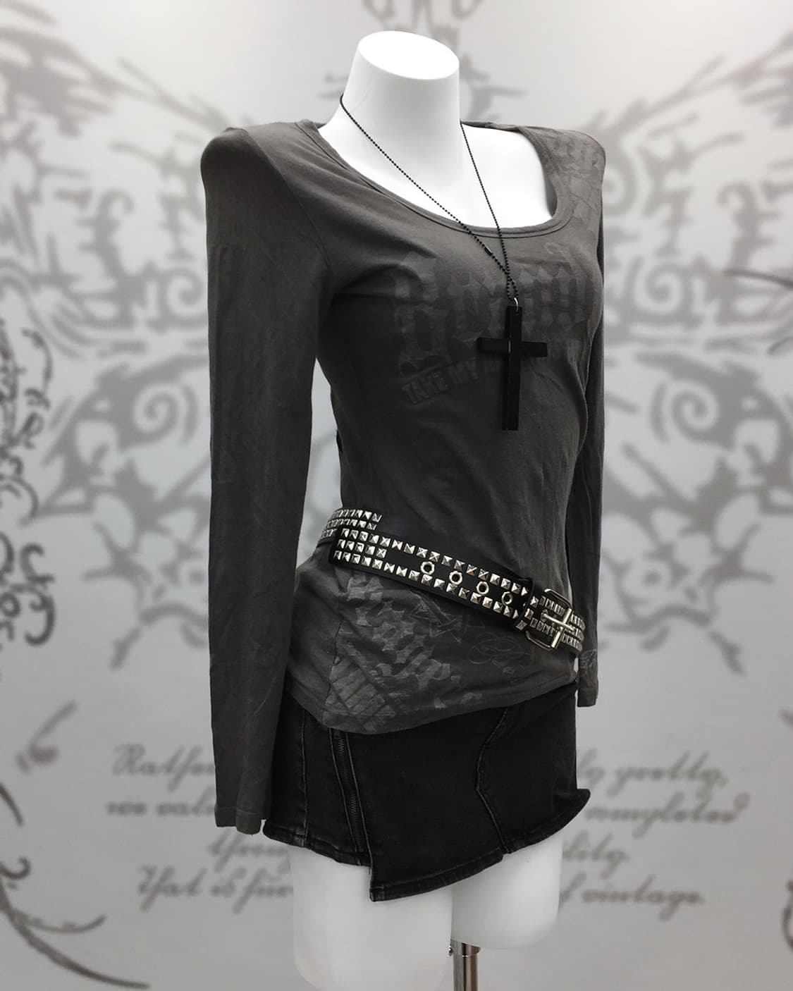 Y2K Back butterfly Patch long sleeves 상품이미지3