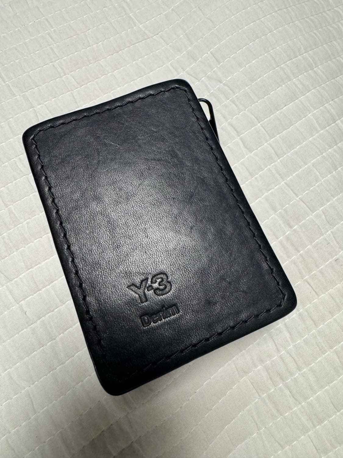 프랑스구매 Y-3 블랙 레더 하드 악세서리 케이스 상품이미지1