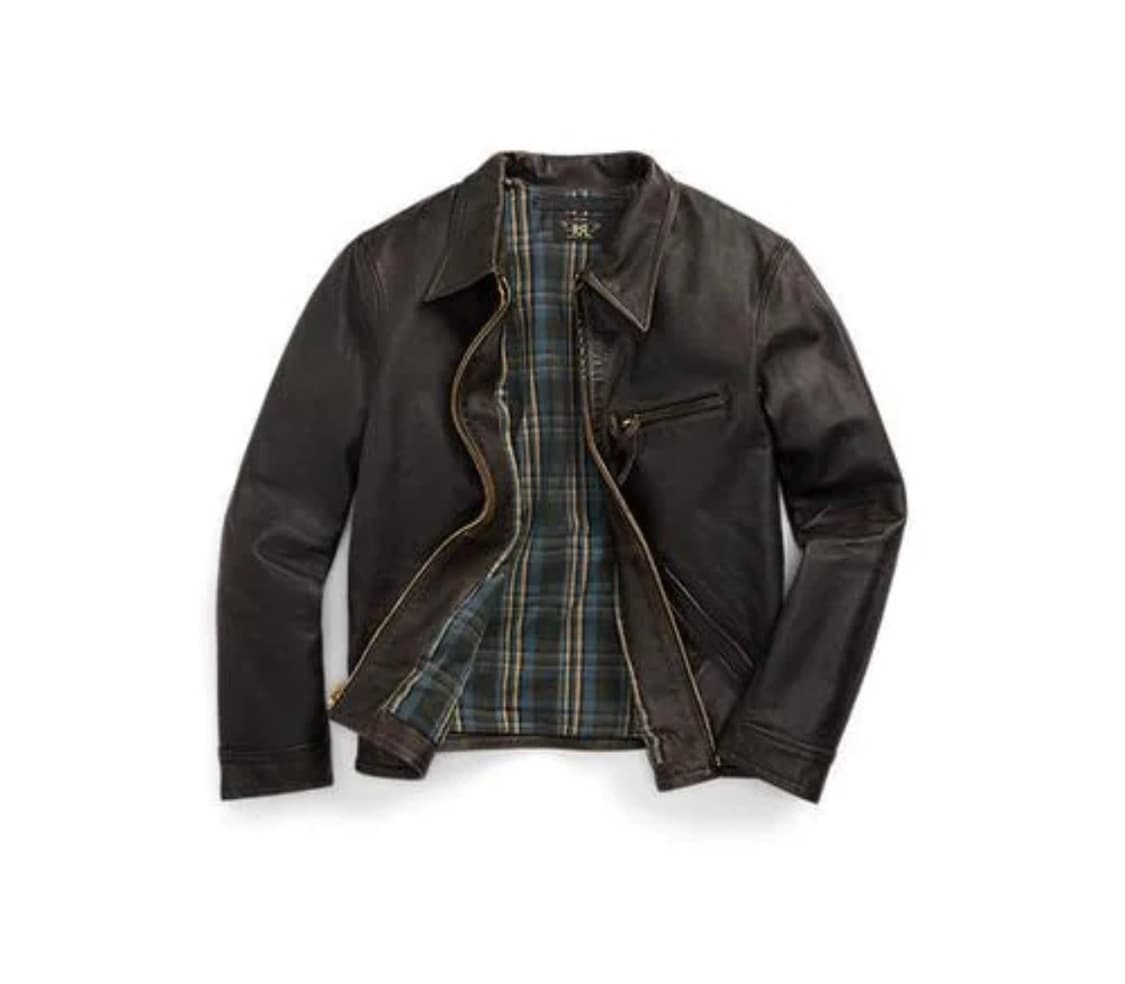 더블알엘 뉴스보이 레더자켓 xl 새상품 상품이미지1