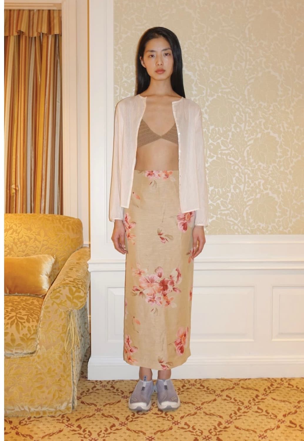 누아누 Nima Skirt_Tan 상품이미지1