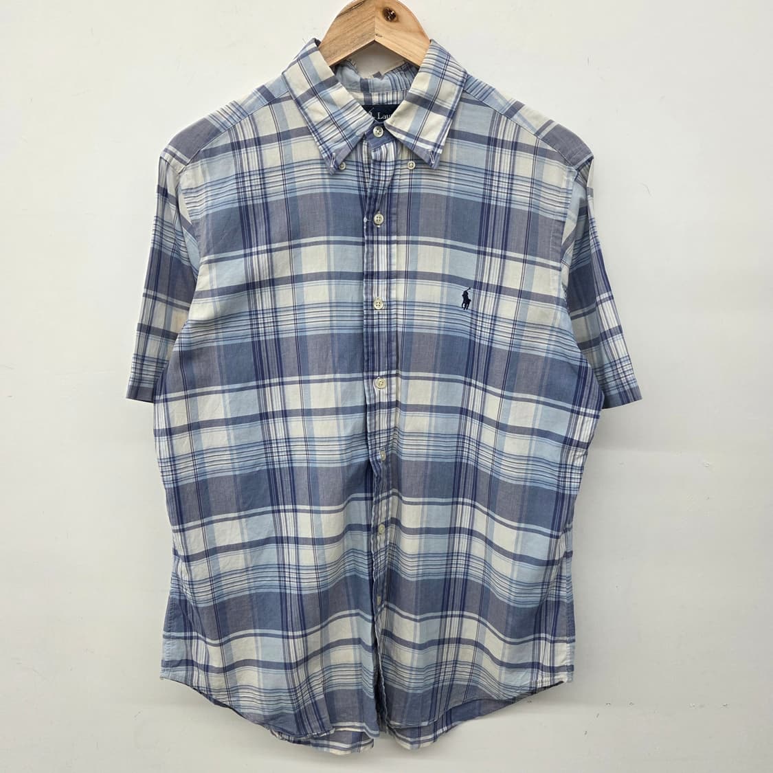폴로 랄프로렌 반팔 체크 셔츠 남m 상품이미지2