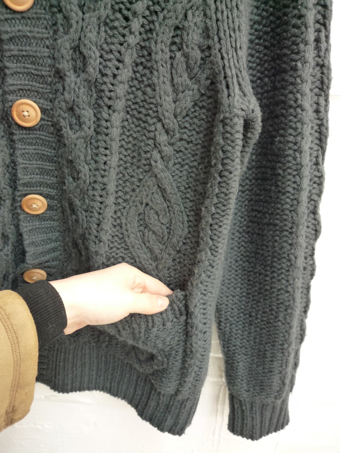 navy cable cardigan 상품이미지6