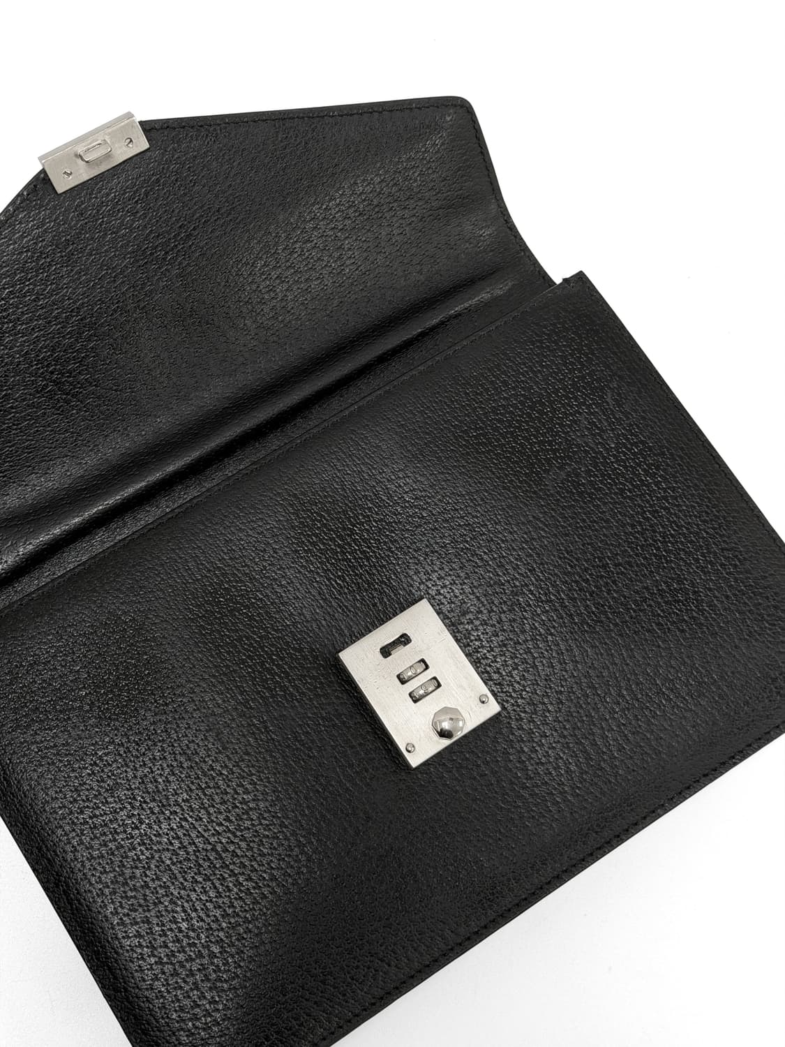 페라가모 블랙 레더 클러치백 상품이미지4