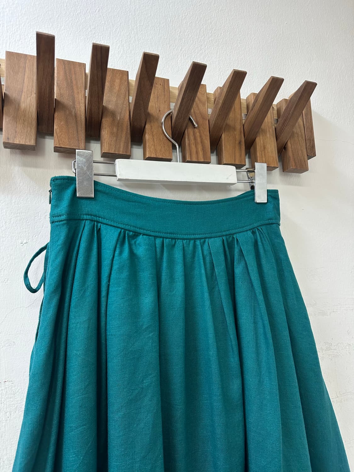 일본빈티지 린넨52% 혼방 플레어 롱 스커트  상품이미지6