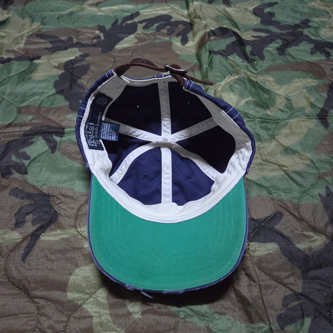 00s Vintage Polo Ralph Lauren Twill Cap 상품이미지5