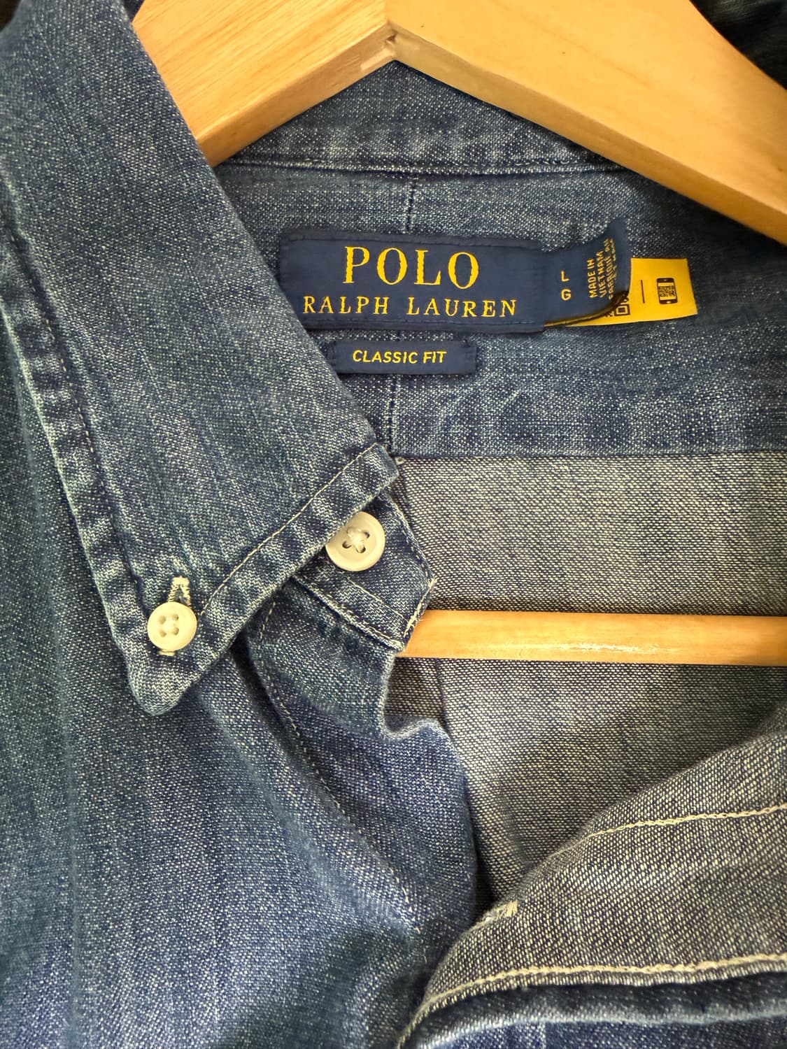 폴로 데님셔츠 L 클래식핏 상품이미지2