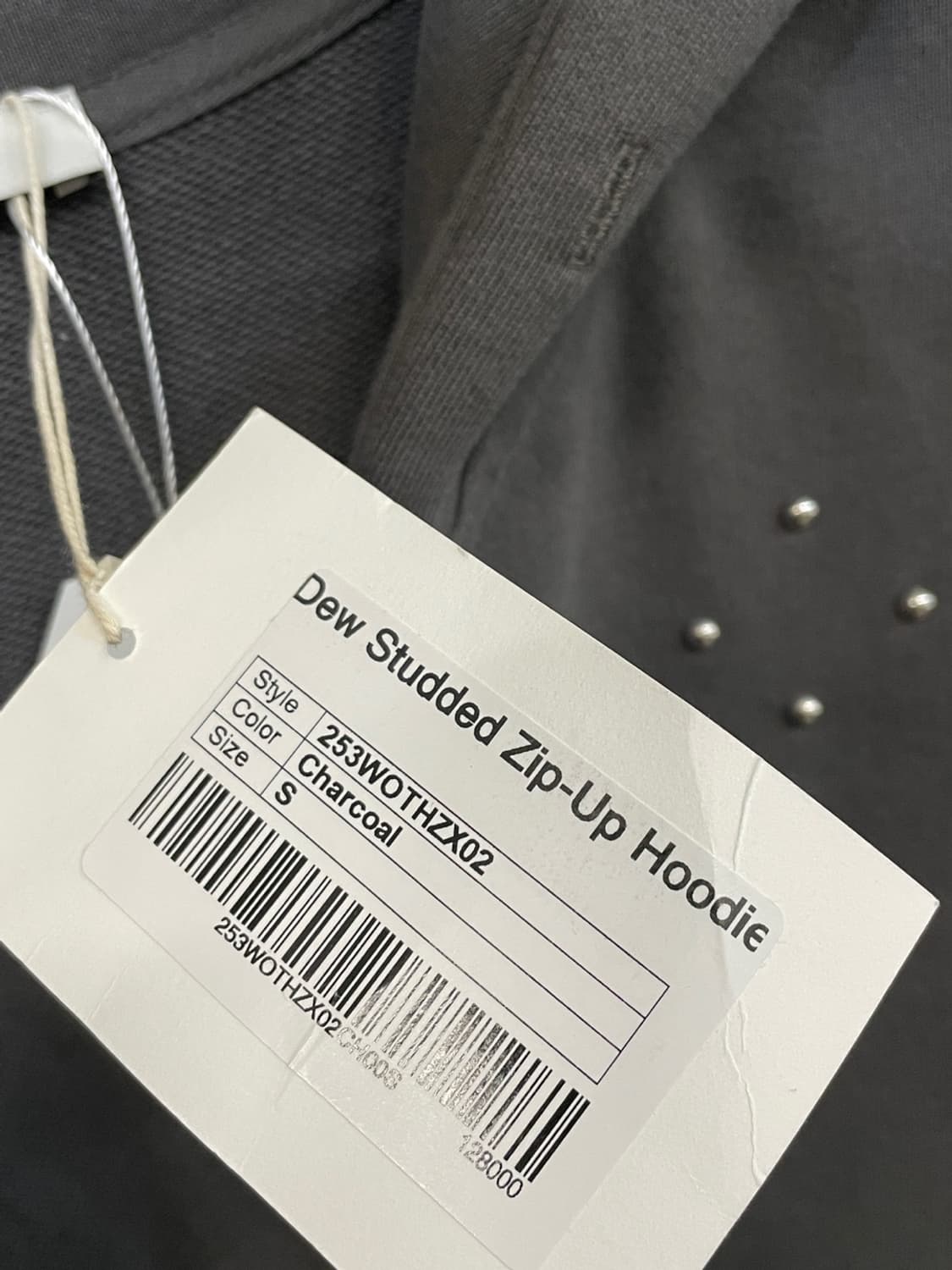 (새상품) 기준 스터드 후드집업 상품이미지6