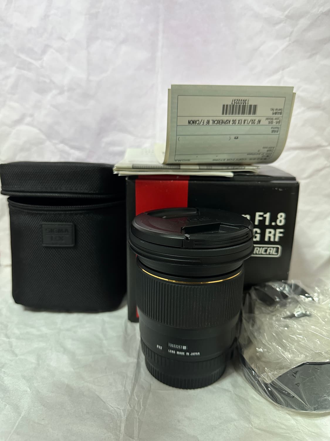 시그마 20mm F1.8 DG RF 캐논 마운트 렌즈 거의새상품 상품이미지1