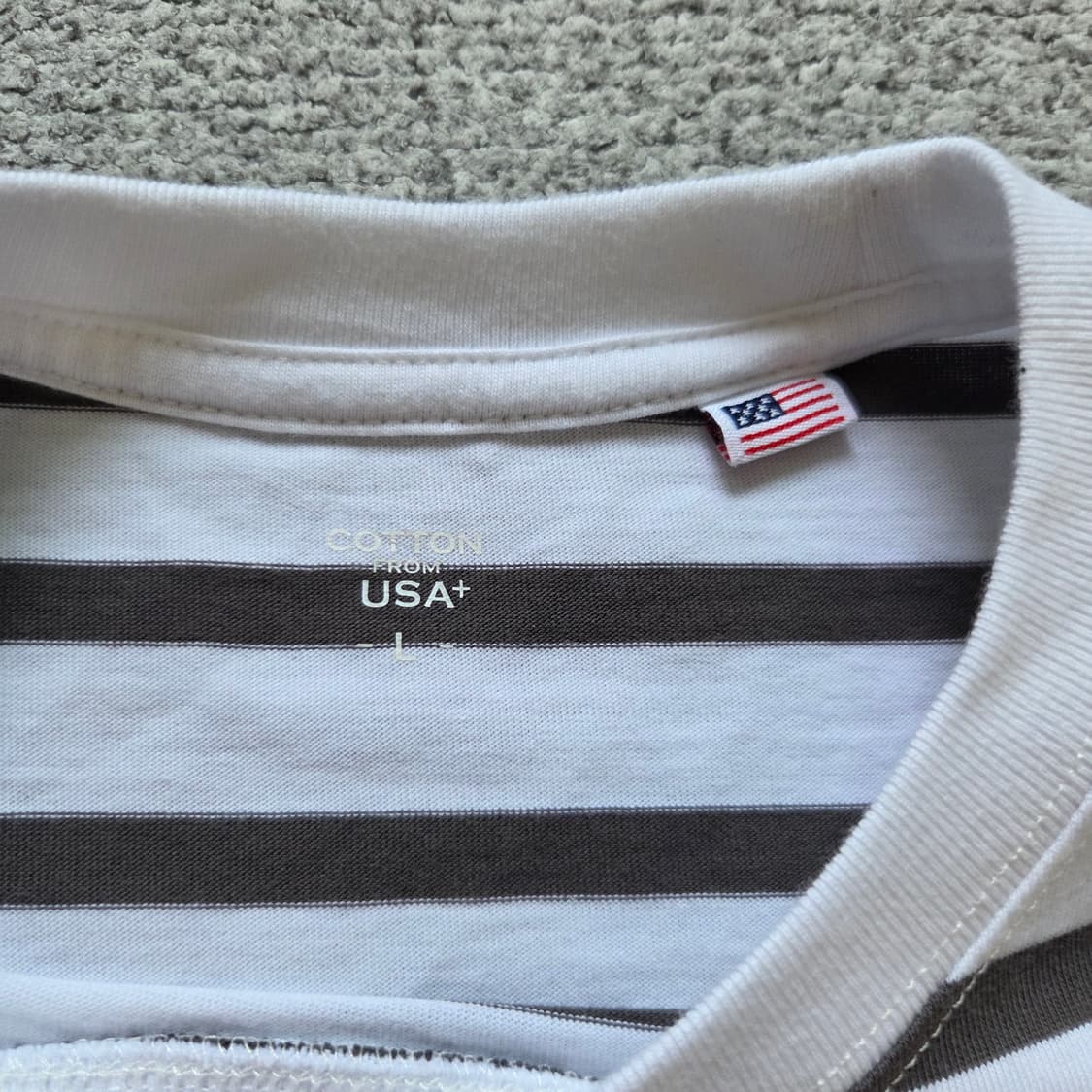 Closshi 스트라이프 반팔 티셔츠 L(100) 상품이미지4