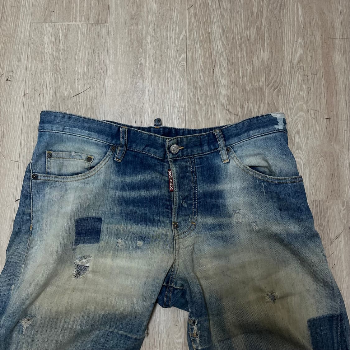 디스퀘어드2 Dsquared2 데미지 워싱 데님 청바지 50사이즈 상품이미지4