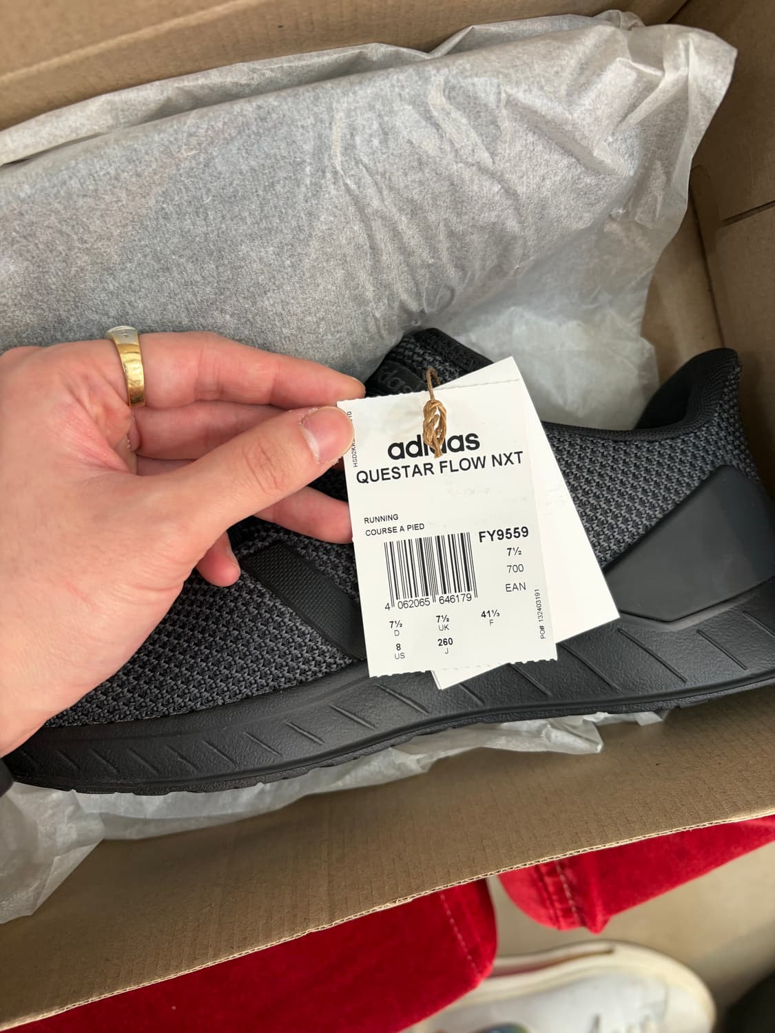 새상품 아디다스 퀘스타 플로우 NTX 블랙 그레이 식스 상품이미지3