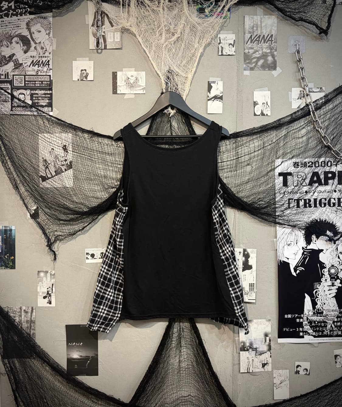 fairy Butterfly Plaid Layered sleeveless 상품이미지5
