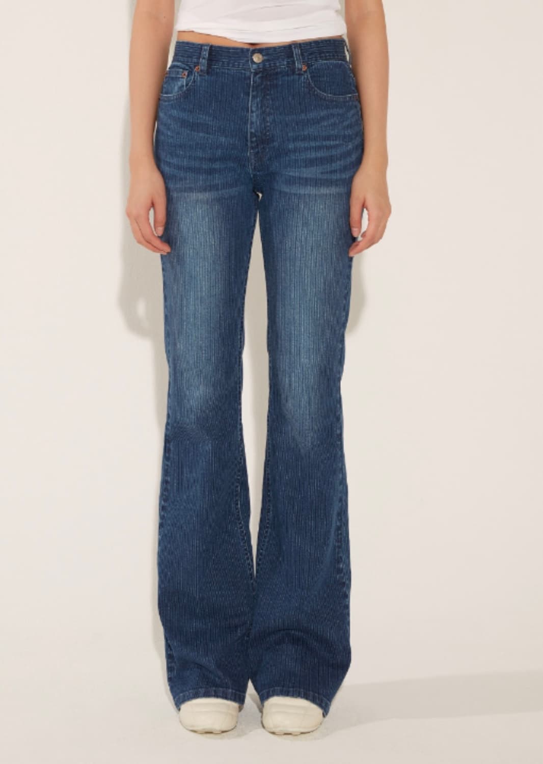 솔티페블 자카드 데님팬츠 상품이미지1