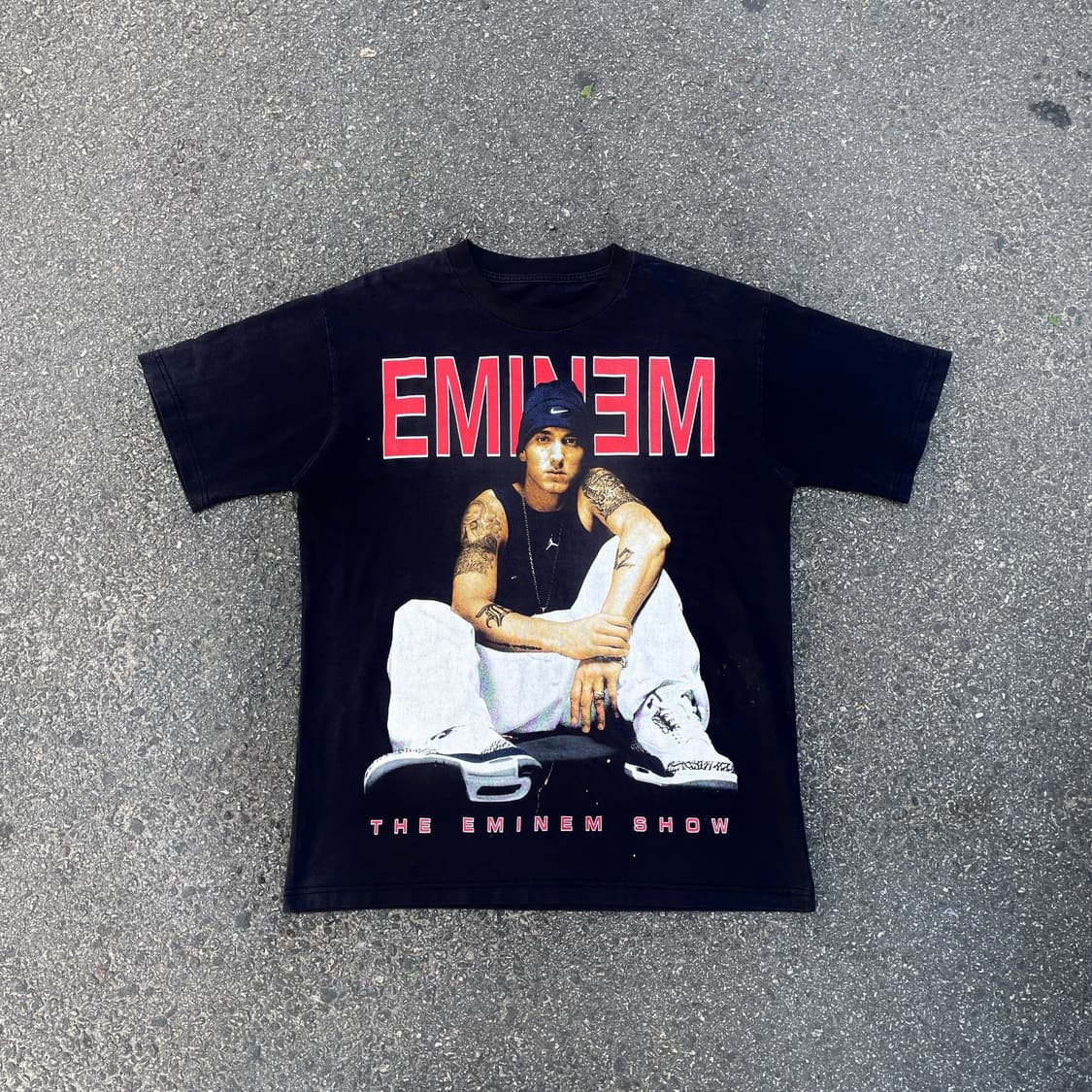 00s 에미넴 The Eminem Show 부틀넥 올드스쿨 반팔 티셔츠 상품이미지1