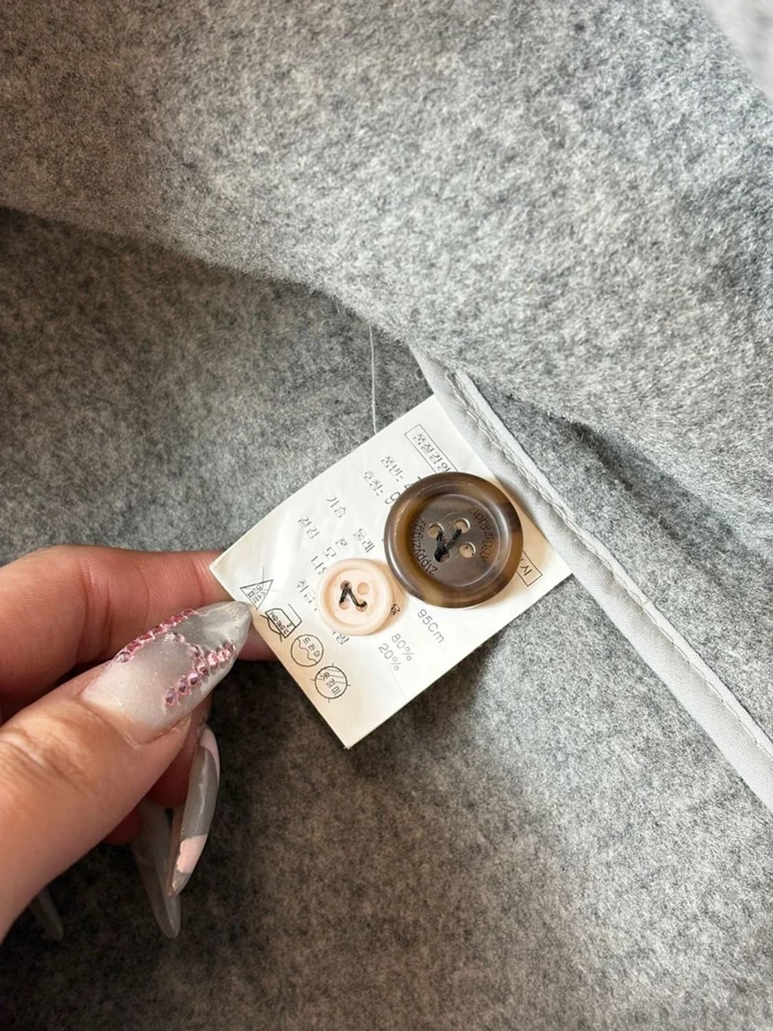 지피지기 00's 울 체크 더플 후디 코트 PN6828 상품이미지9