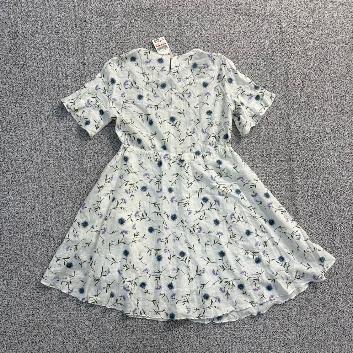 S 새상품 스파오 꽃무늬 반팔 원피스 0409J 상품이미지3