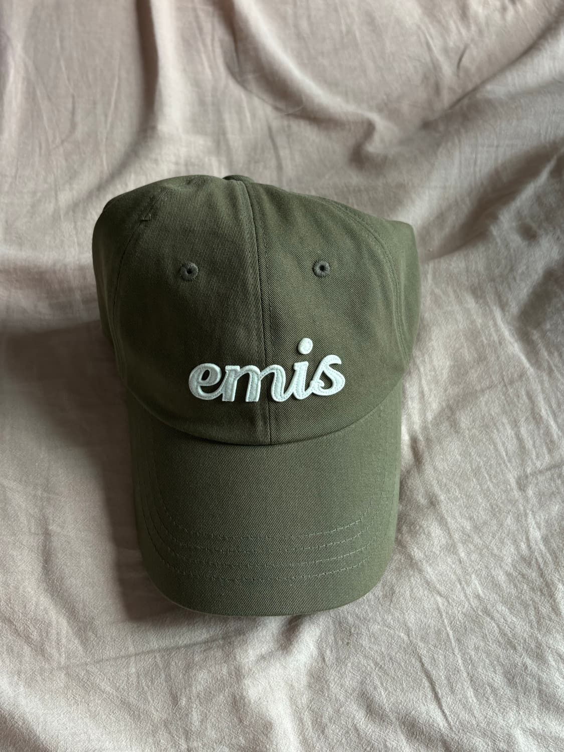 Emis 이미스 볼캡 모자 카키 APPLIQUE BALL CAP-KHAK 상품이미지1