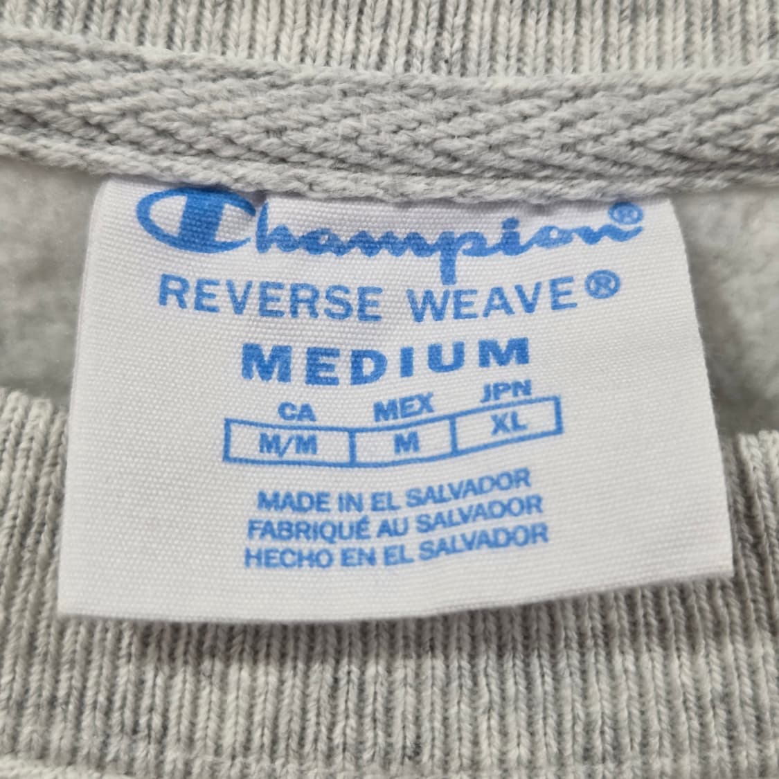 챔피온 블루택 리버스위브 프린팅 기모 스웻셔츠 M 상품이미지3