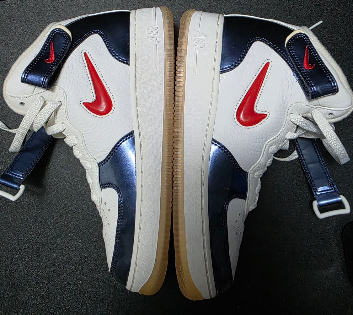 나이키 에어포스 1 미드 유니버시티 인디포스 240 US6 상품이미지4