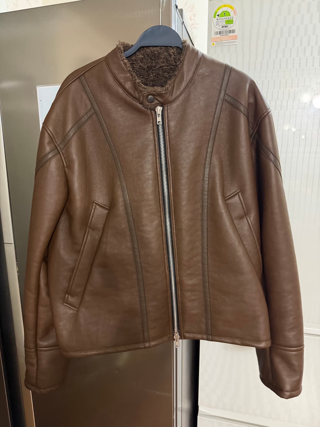 알렌느 무스탕 샘플 2사이즈 상품이미지1