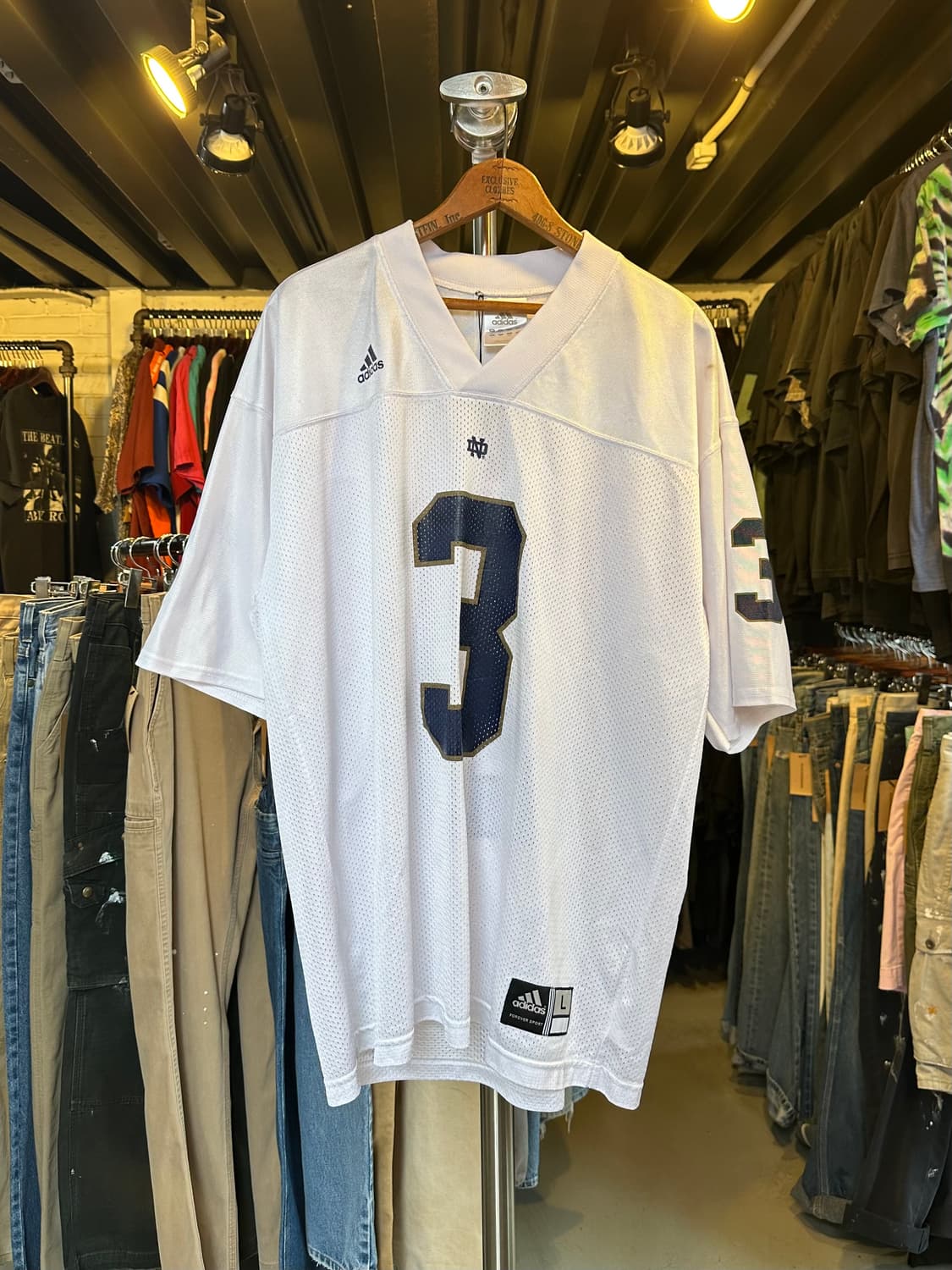 아디다스 NFL 풋볼 Notre Dame 애슬레틱 메쉬 져지 상품이미지1