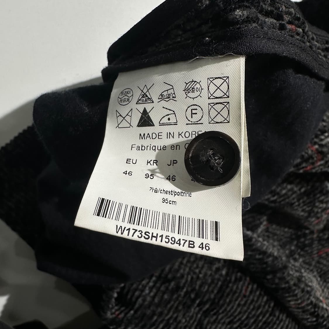 우영미 코듀로이 체크 셔츠 상품이미지6