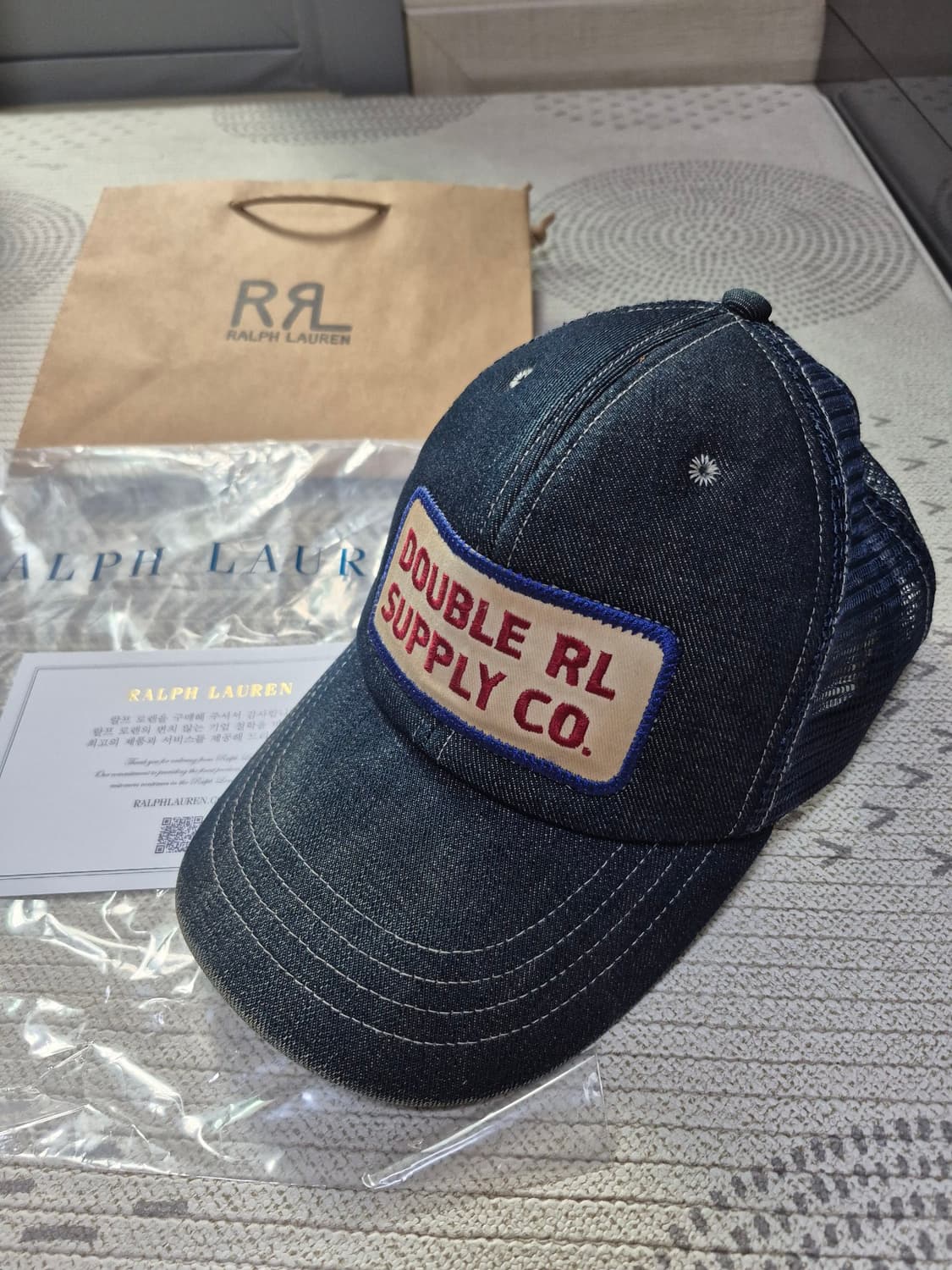 RRL 더블알엘 데님 트럭커 볼캡 상품이미지1