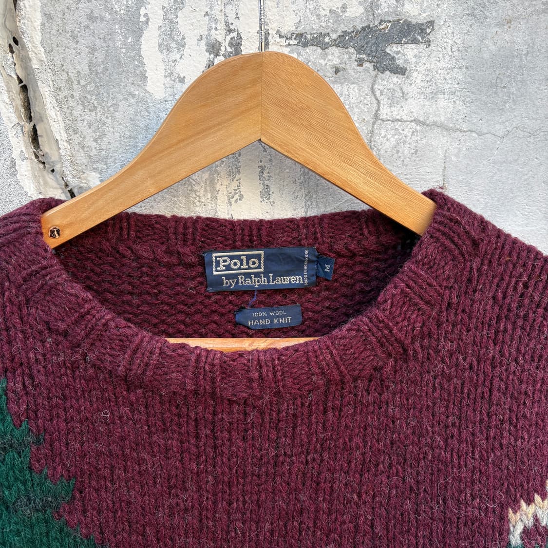 Polo 90s 폴로 도그 강아지 울 핸드 니트 상품이미지3