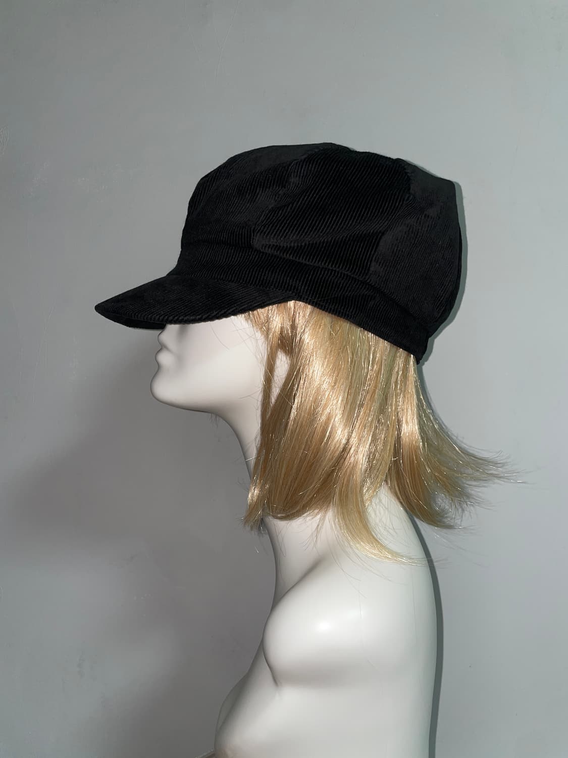 Corduroy Newsboy Cap Black M 상품이미지2