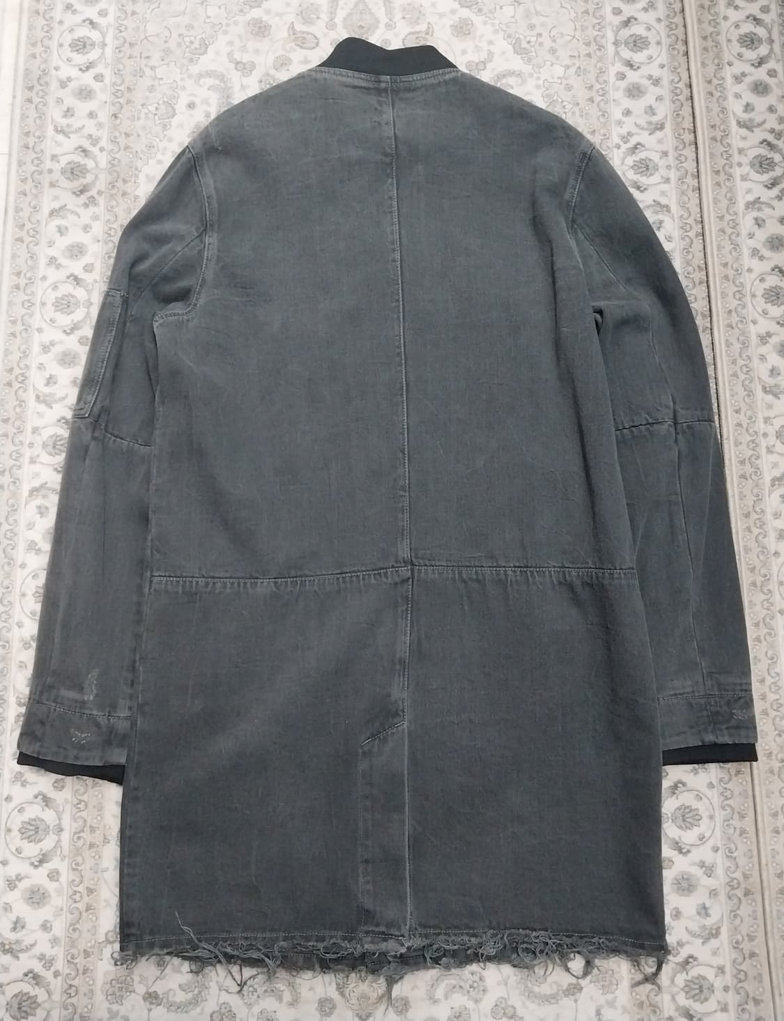 ZARA 1975 흑청 데님 롱 봄버 자켓 상품이미지2