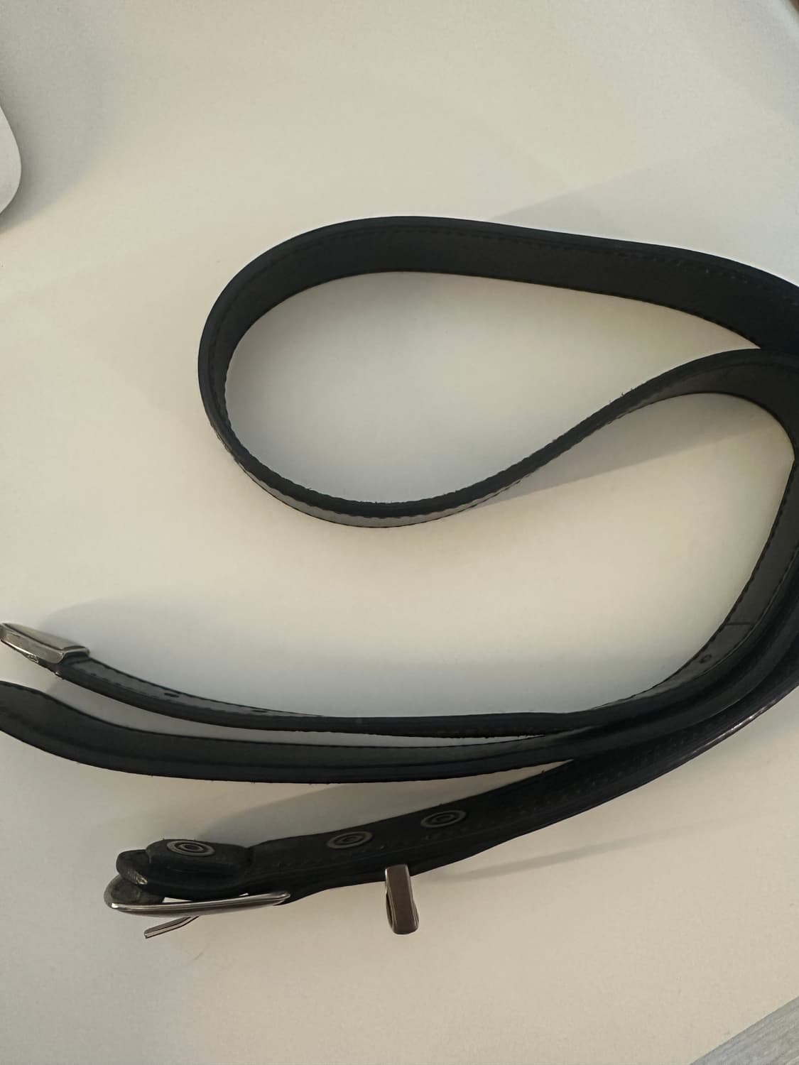 르메르 미니멀 웨스턴 벨트 카우 레더 블랙 85 상품이미지3