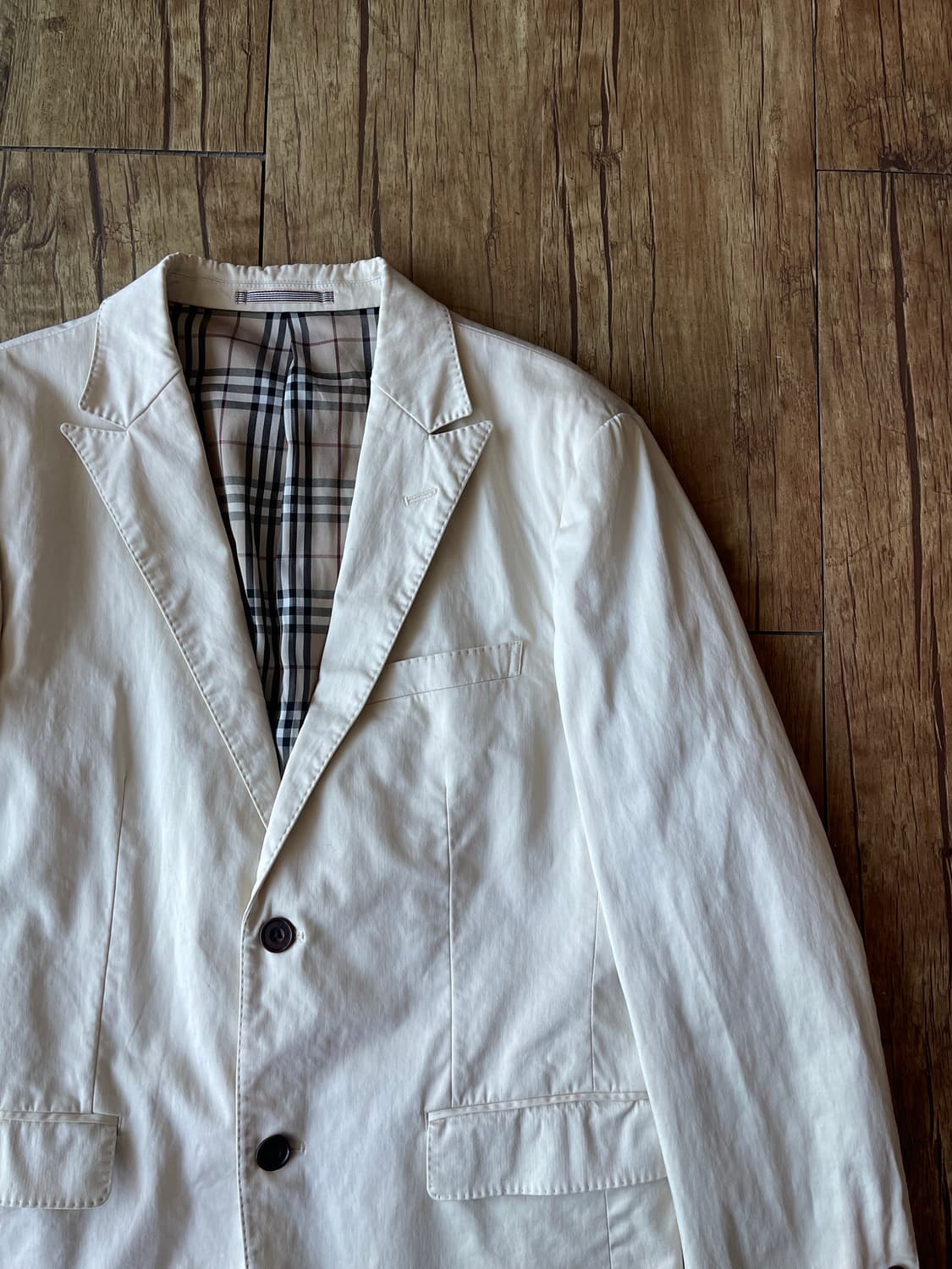 Burberry Black Label Ivory Cotton Jacket 상품이미지2