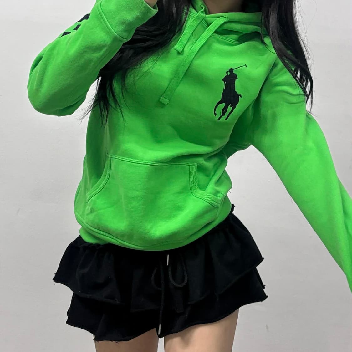 폴로 랄프로렌 빅포니 러블리힙 걸즈 스웻 셔츠 후드티(S) 상품이미지4