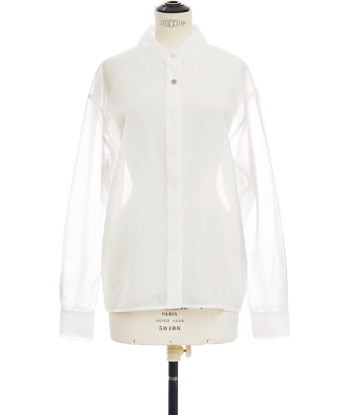 더일마 DELA SHEER BLOUSE - 화이트 상품이미지1