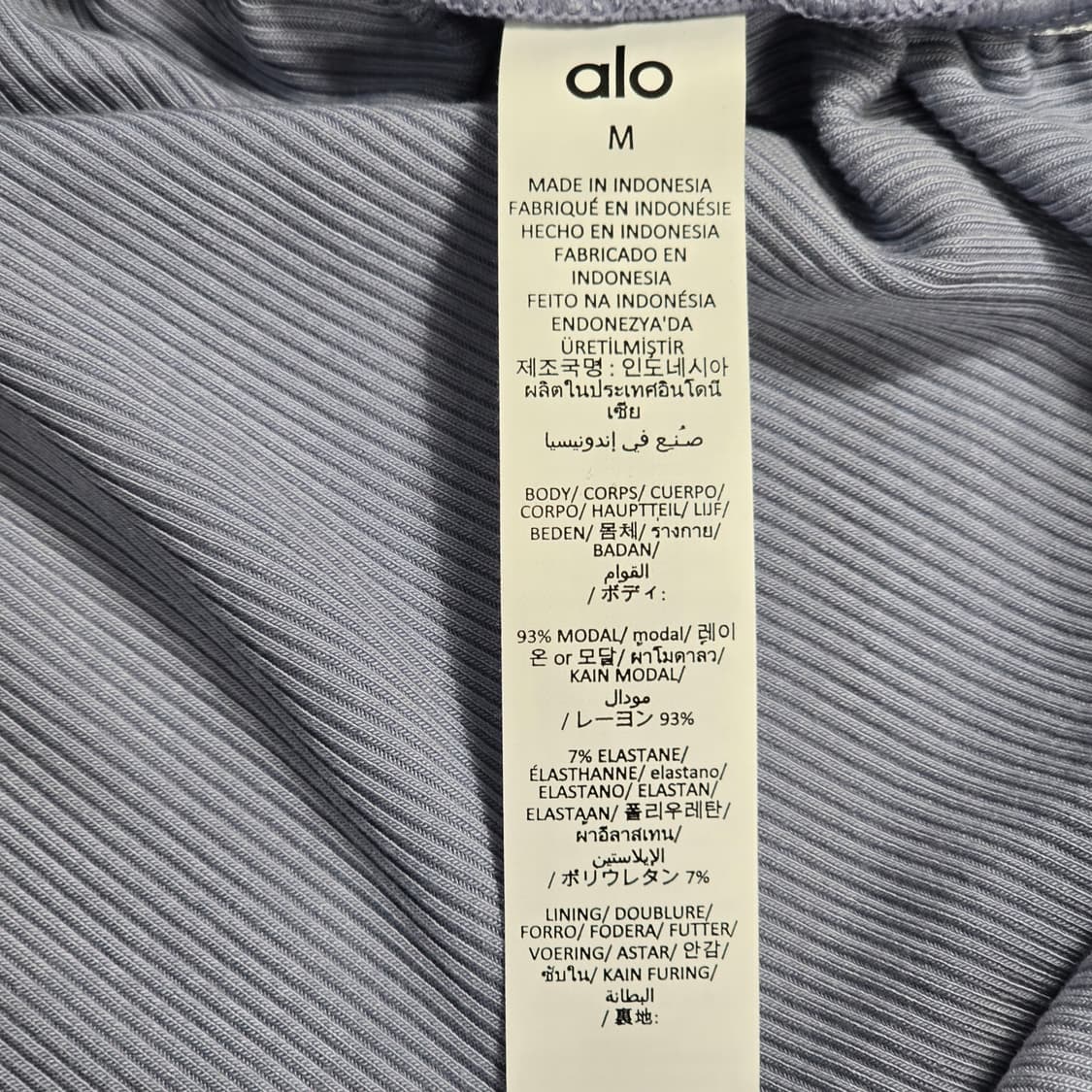 0167 alo 알로 요가 슬리브리스 브라 탑 M/ 모달혼방 상품이미지8