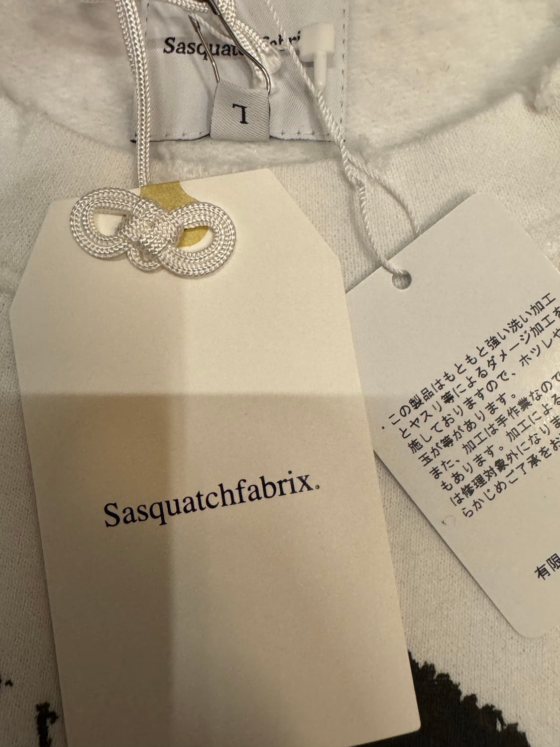 [L] 사스콰치패블릭스 빈티지 스웻 셔츠 화이트 상품이미지5