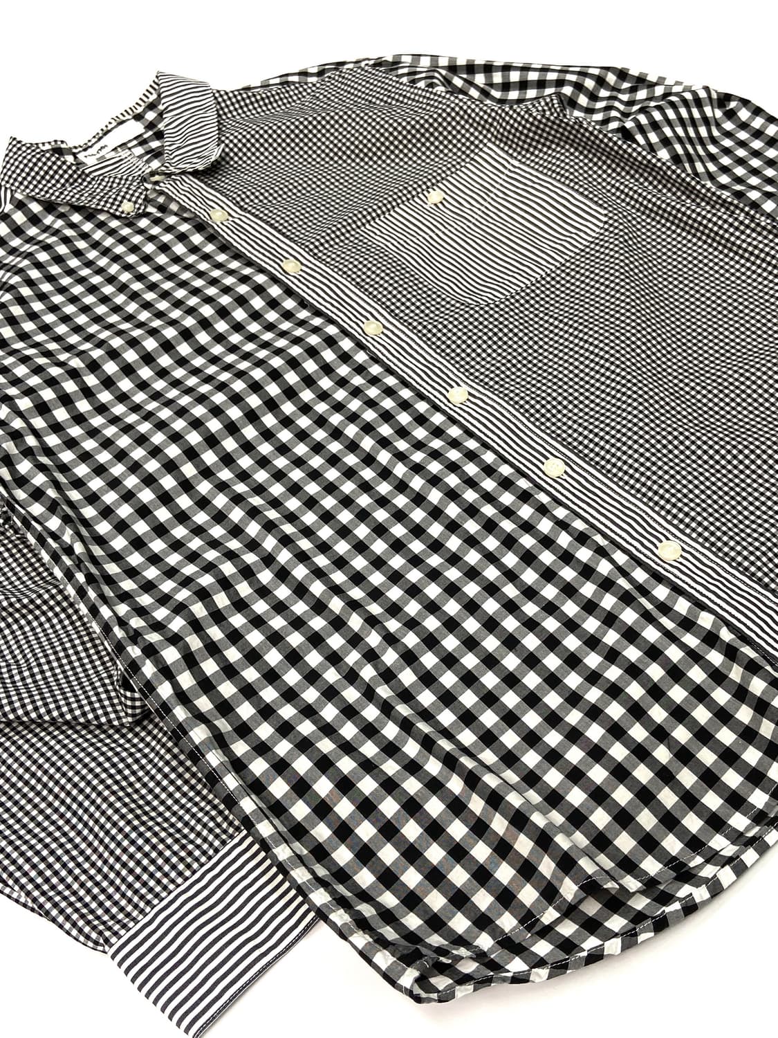 Issey miyake Ne-net Patchwork Shirt 상품이미지3