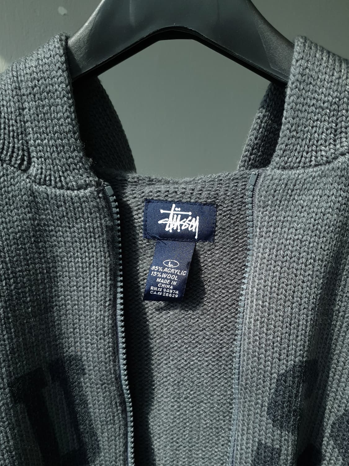 90s,00s Stussy knit hood zipup 상품이미지7