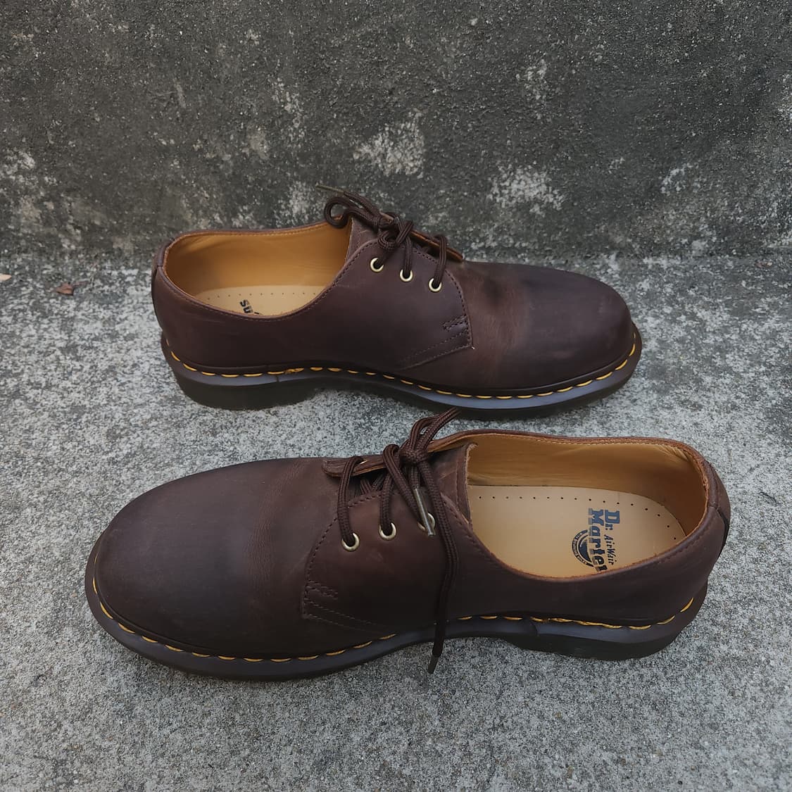 [9UK] 닥터마틴 1461 크레이지 홀스 레더 부츠 다크 브라운 상품이미지4