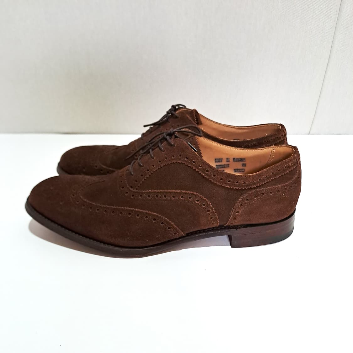 (택포) 조셉치니 스웨이드 브라운 슈즈  8.5 B736 상품이미지4